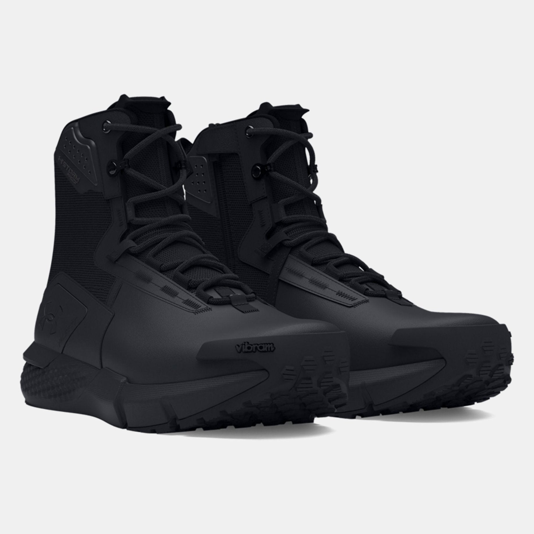 Under Armour Valsetz Waterproof Zip Tactical Boots for Men – side view showing zipper, sole, and waterproof design