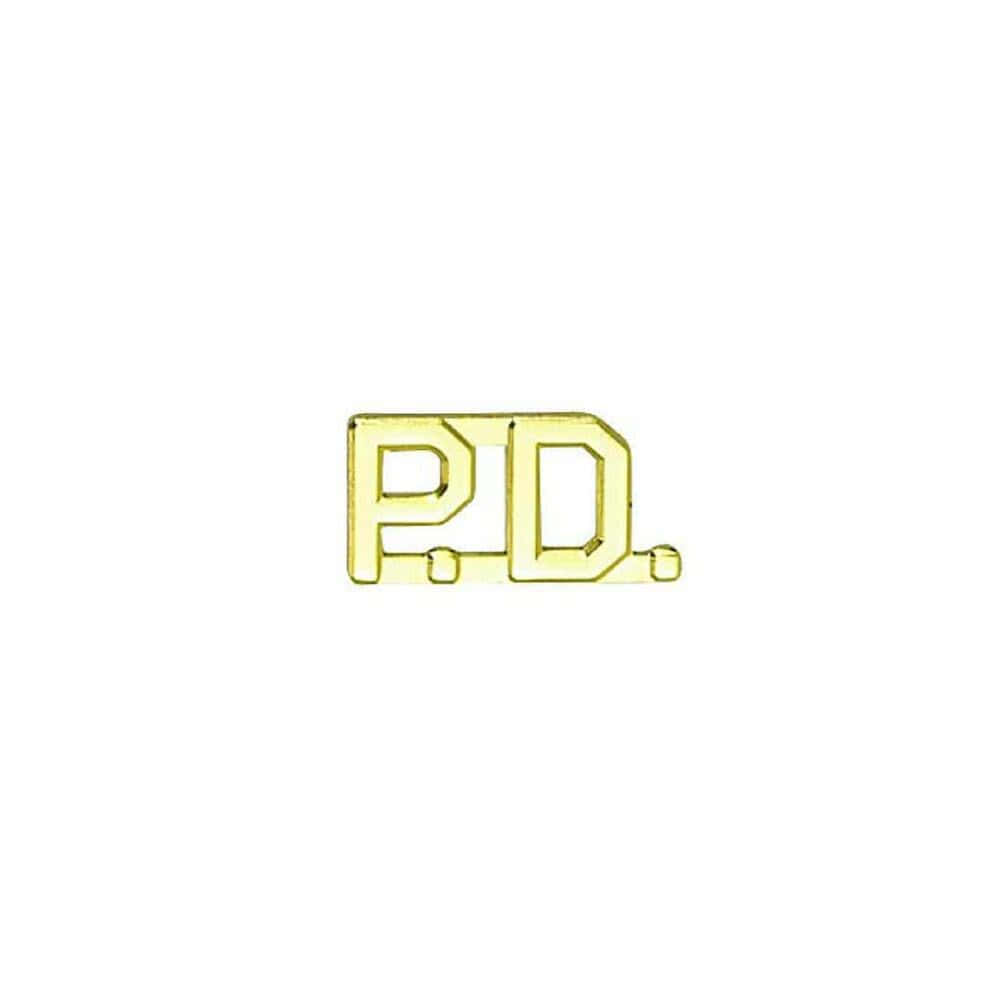 PD Collar Pins (Pair) - Gold