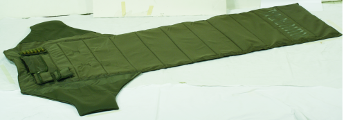 Voodoo Tactical Roll Up Shooter's Mat laid out, featuring padded design and fold-out elbow wings for shooting comfort.