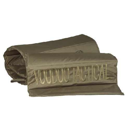 Voodoo Tactical Roll Up Shooter's Mat, compact and portable with lightweight padding and embossed logo.