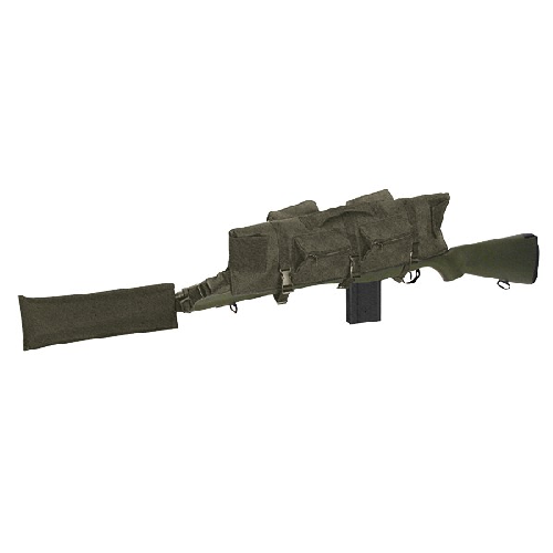 Voodoo Tactical Deluxe Scope Guard with pockets, designed for rifle and scope protection in the field or at the range.