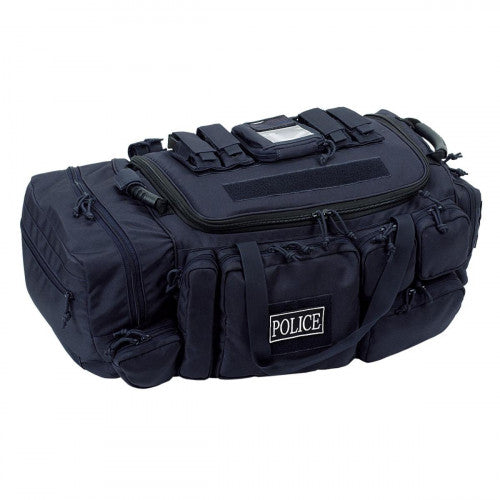 Voodoo Tactical Valor Standard Patrol Bag with multiple compartments, designed for police and tactical use.