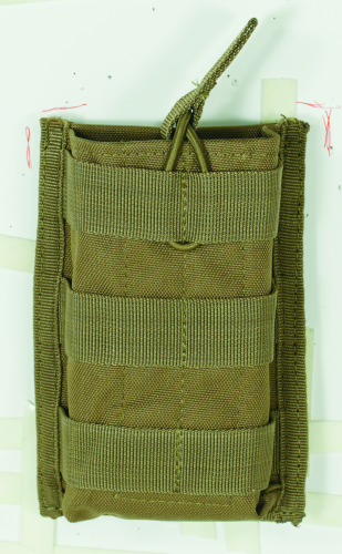 Voodoo Tactical M4/M16 open top mag pouch with bungee system, ideal for tactical vests and modular setups.