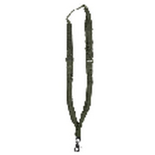 Voodoo Tactical Bungee Rifle Sling in olive green, featuring quick detach clip for versatile tactical use.