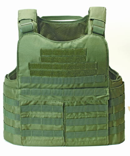 Voodoo Tactical Heavy Armor Carrier featuring MOLLE webbing and adjustable straps in a durable design.