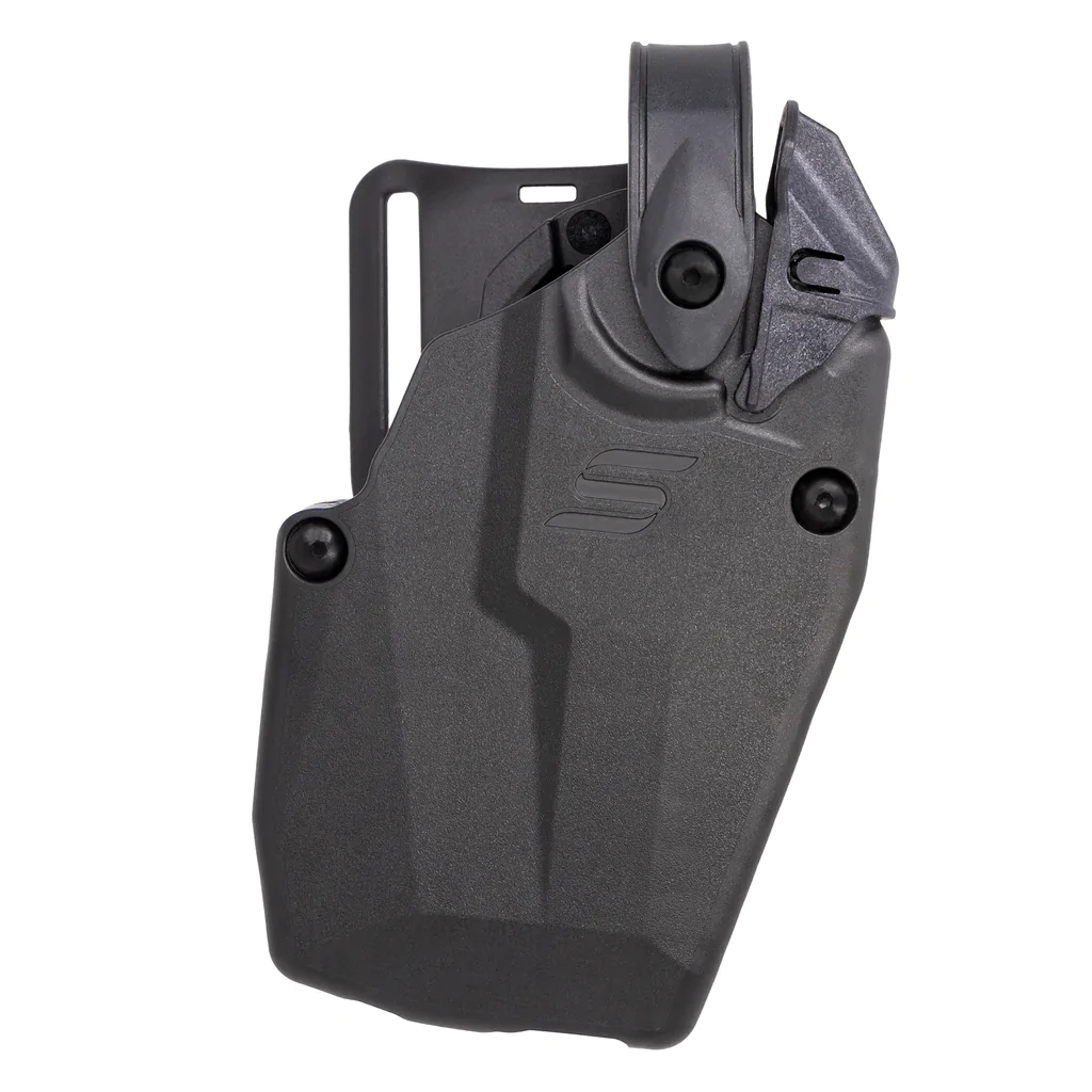 Safariland SafariVault Level 1 RDS Duty Holster for Glock 17 with Light, showcasing strong structural design and improved ALS features.