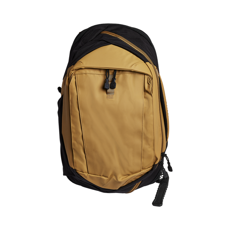 Vertx Pro Commuter backpack in yellow and black, designed for rapid access and active use.