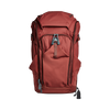 Vertx Pro Overlander backpack in red with multiple compartments and admin pockets for organized storage.