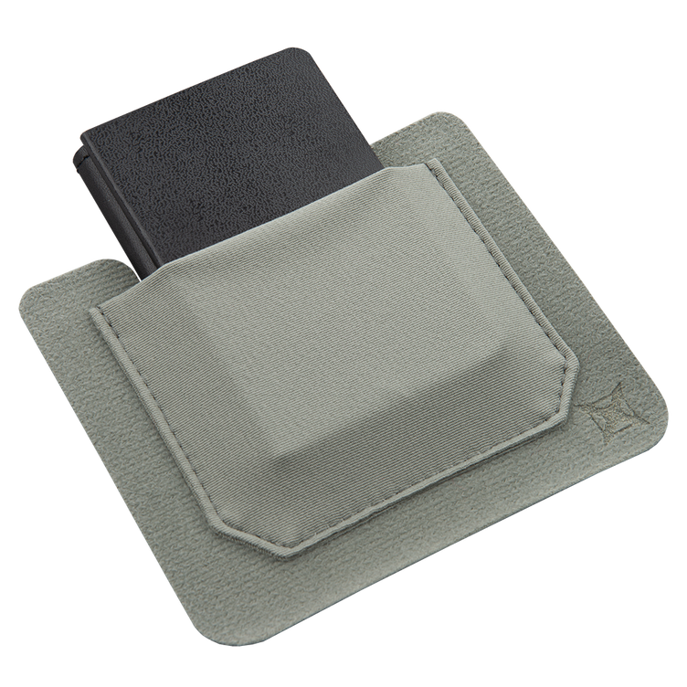 Vertx Stretch Pocket Tactigami with black storage insert, showcasing customizable, hook-and-loop compatible design.