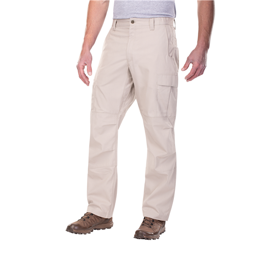 Vertx Phantom OPS Pants in khaki, showcasing lightweight fabric and triple-bellowed cargo pockets for discreet storage.