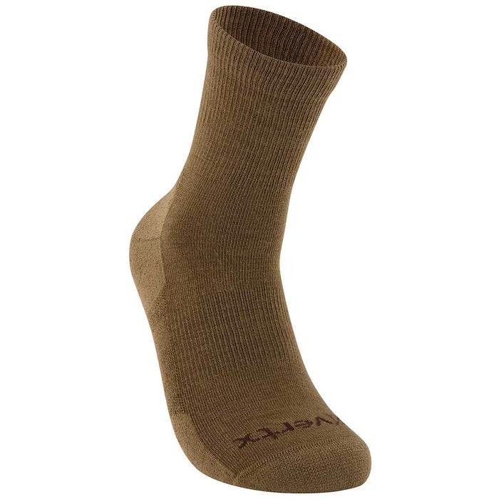 Vertx VaporCore 5 Crew Sock in brown, designed for comfort and durability in various landscapes.