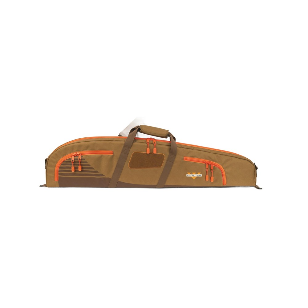 Voodoo Sport 44" Rifle Case with orange accents, designed for ultimate firearm protection and outdoor durability.
