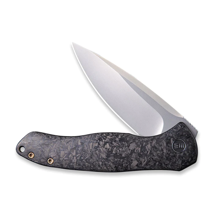 We Knife Kitefin Flipper Knife showcasing sleek design and premium materials for quality and performance.