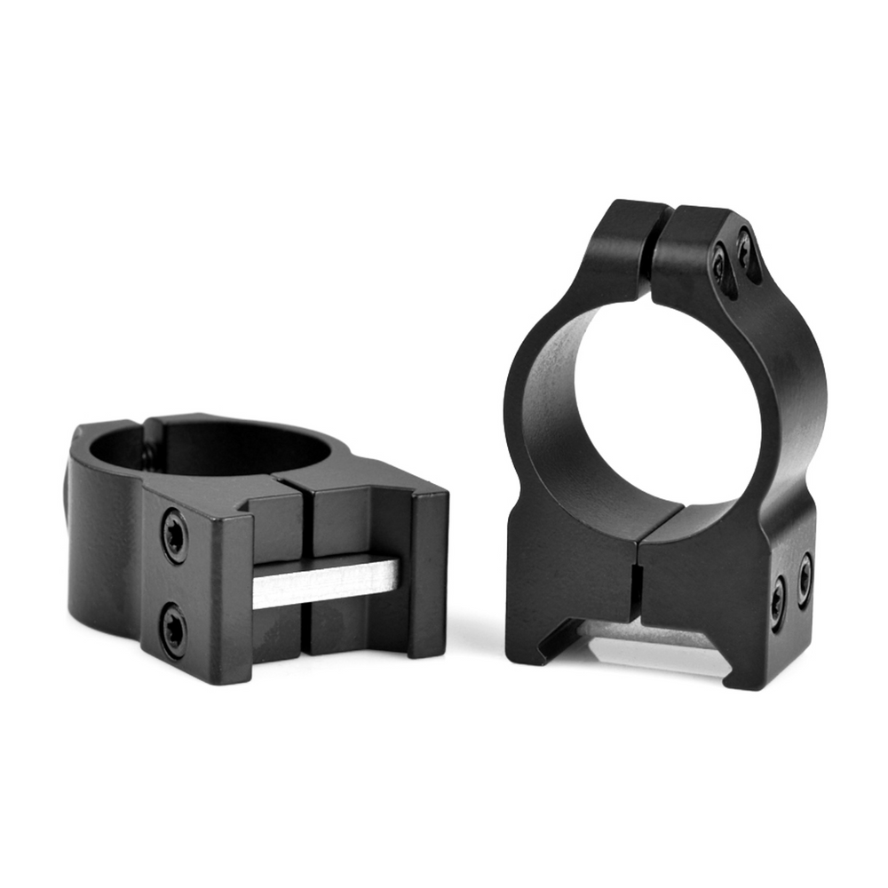 Warne Scope Mounts 1 inch medium matte rings showcasing robust design and precision engineering for superior scope attachment.