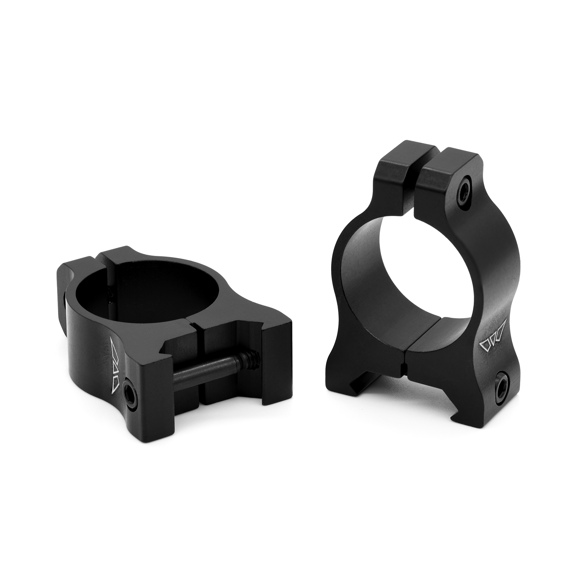 Warne Scope Mounts Vapor 1 inch low matte rings, durable aluminum construction for reliable performance and easy installation.