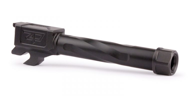 Zaffiri Precision P320c threaded barrel in black nitride finish for enhanced accuracy and performance upgrades.