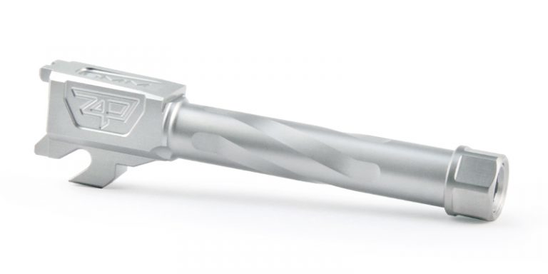 Zaffiri Precision P320C stainless threaded barrel for enhanced accuracy and performance in SigSauer firearms.