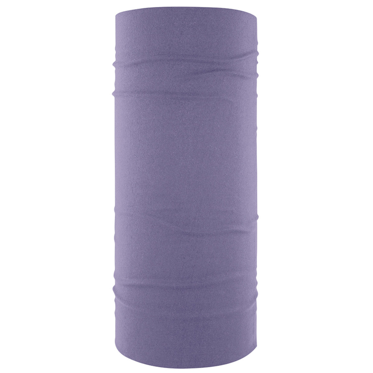 Fleece lined Zan Headgear Motley Tube in soft purple, versatile headgear for warmth and comfort in cold weather.