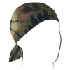 Zan Headgear Flydanna bandanna in camouflage design, perfect for moisture control under helmets.