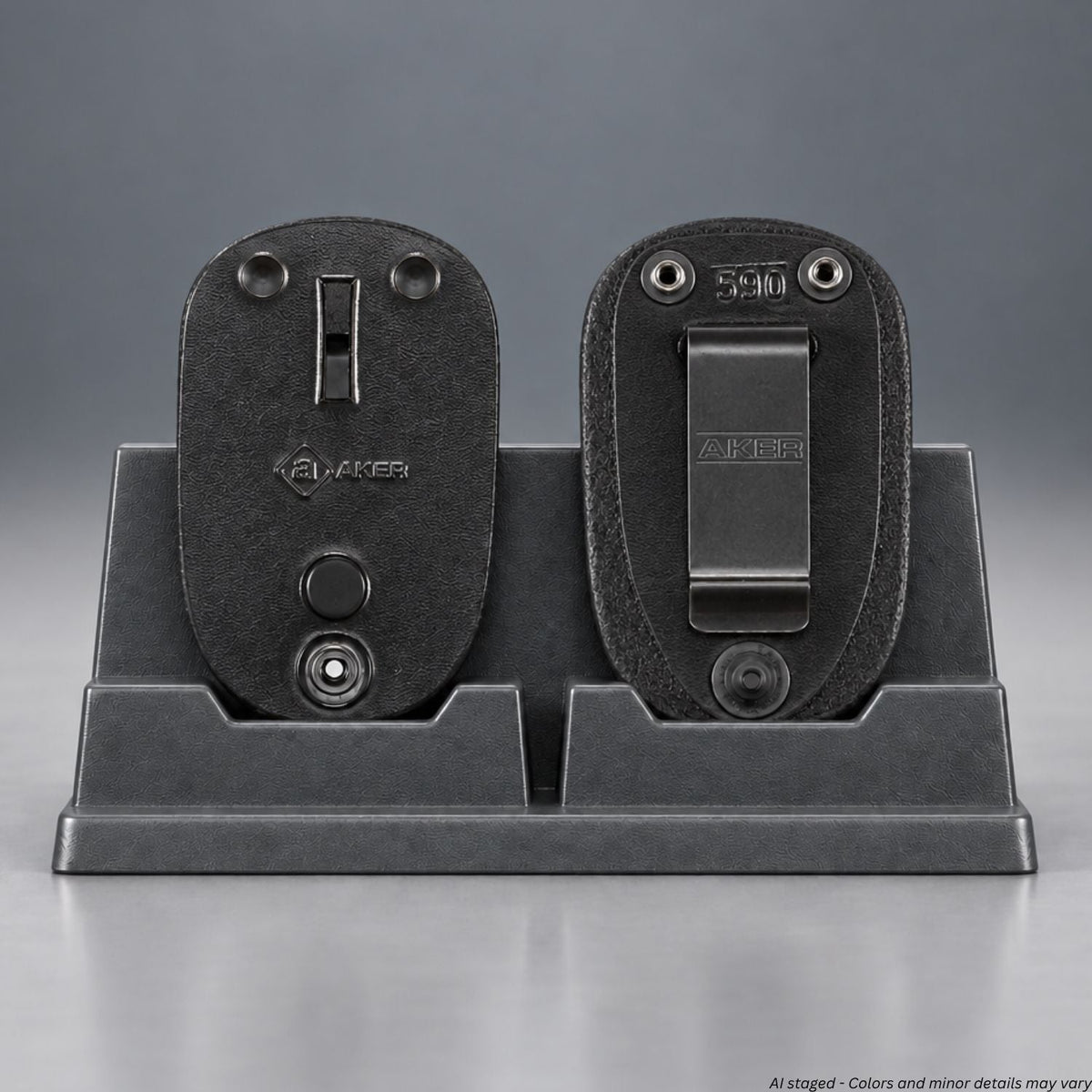 Aker Leather Clip-On Federal Badge Holder 590 - WCUniforms