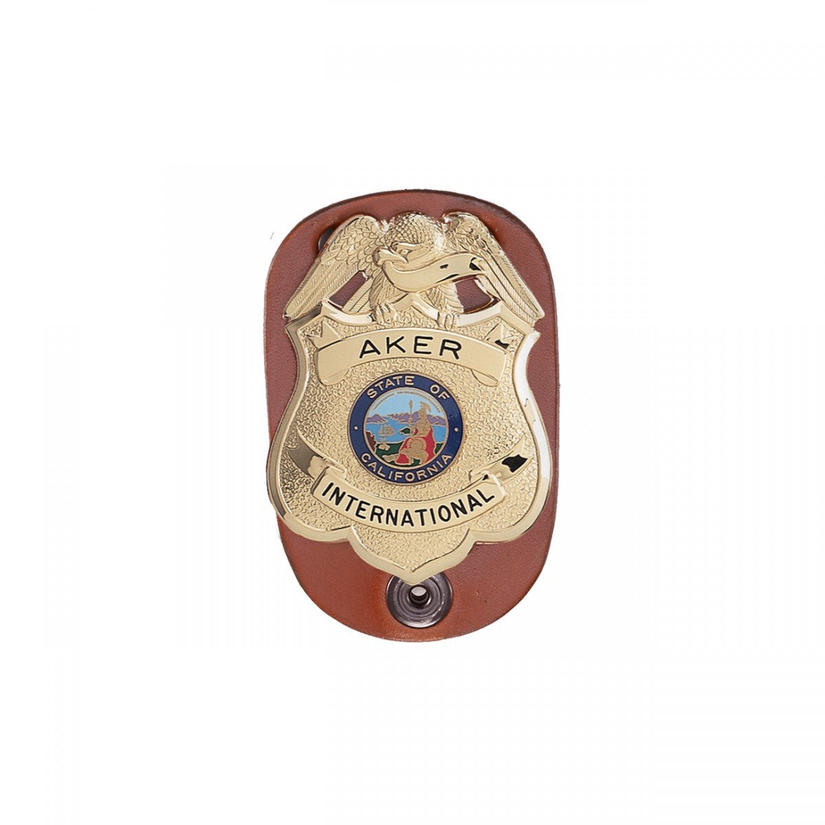 Aker Leather Clip-On Federal Badge Holder 590 - WCUniforms