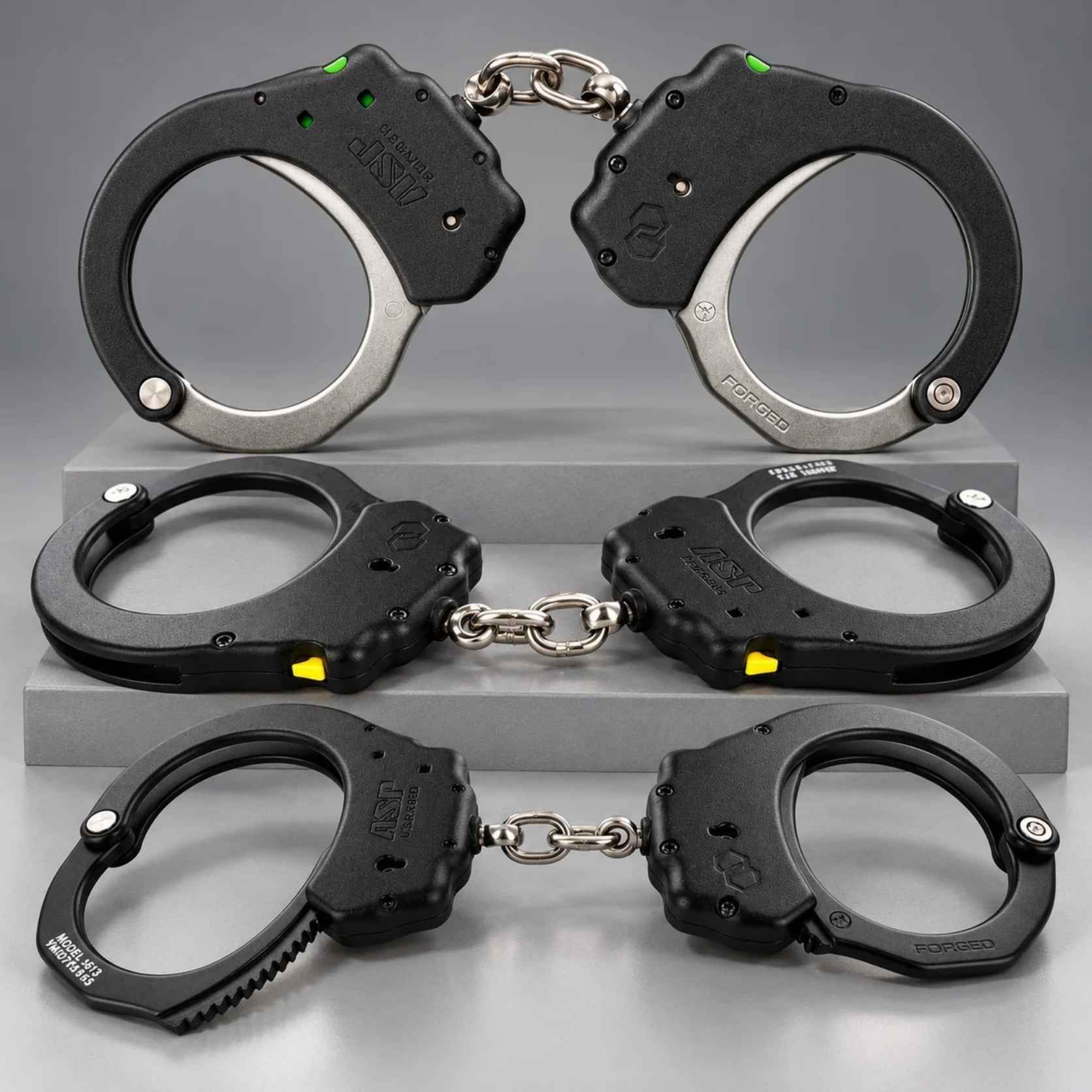 ASP Chain Ultra Plus Handcuffs, Keyless Double Lock