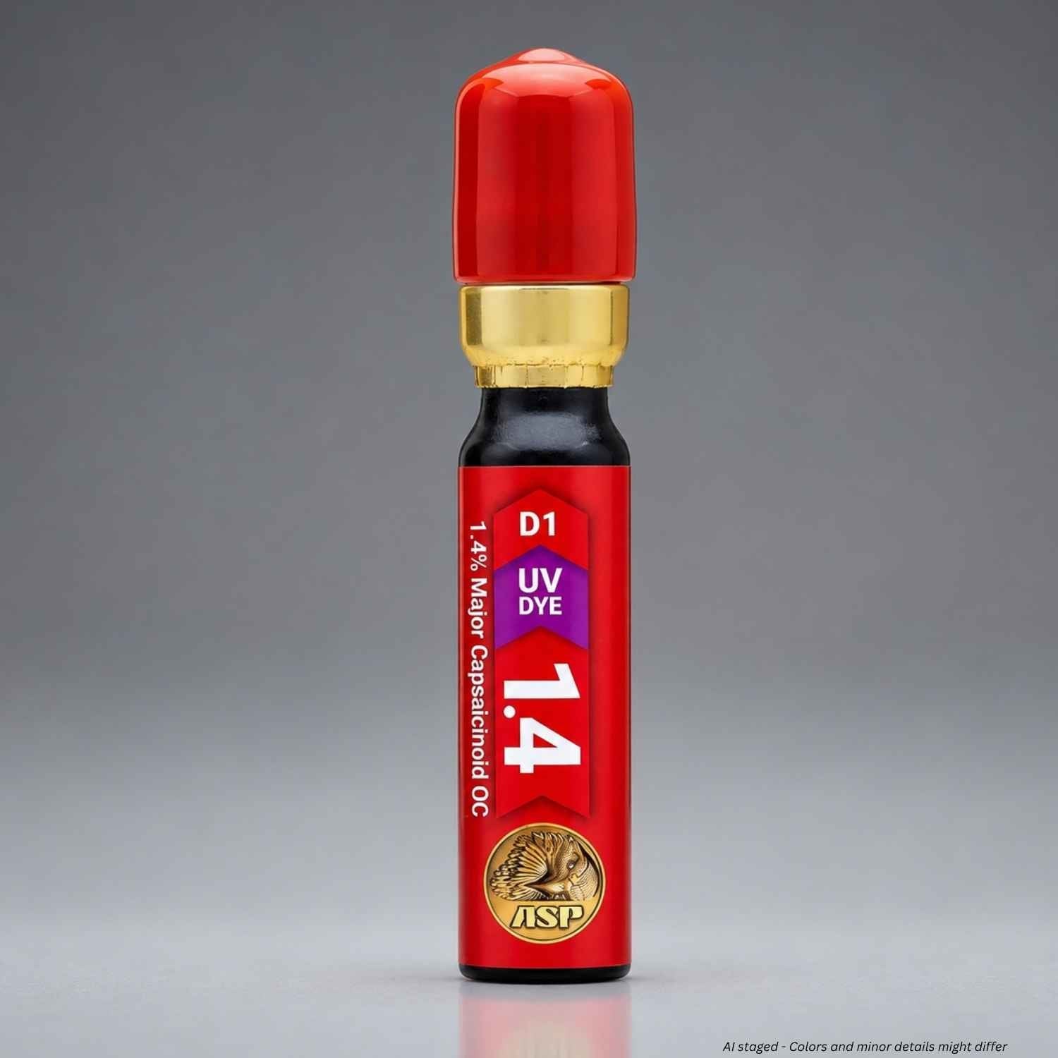 ASP Palm Defender D1 Heat OC Insert 54910 red cap 1.4% major capsaicinoid UV dye