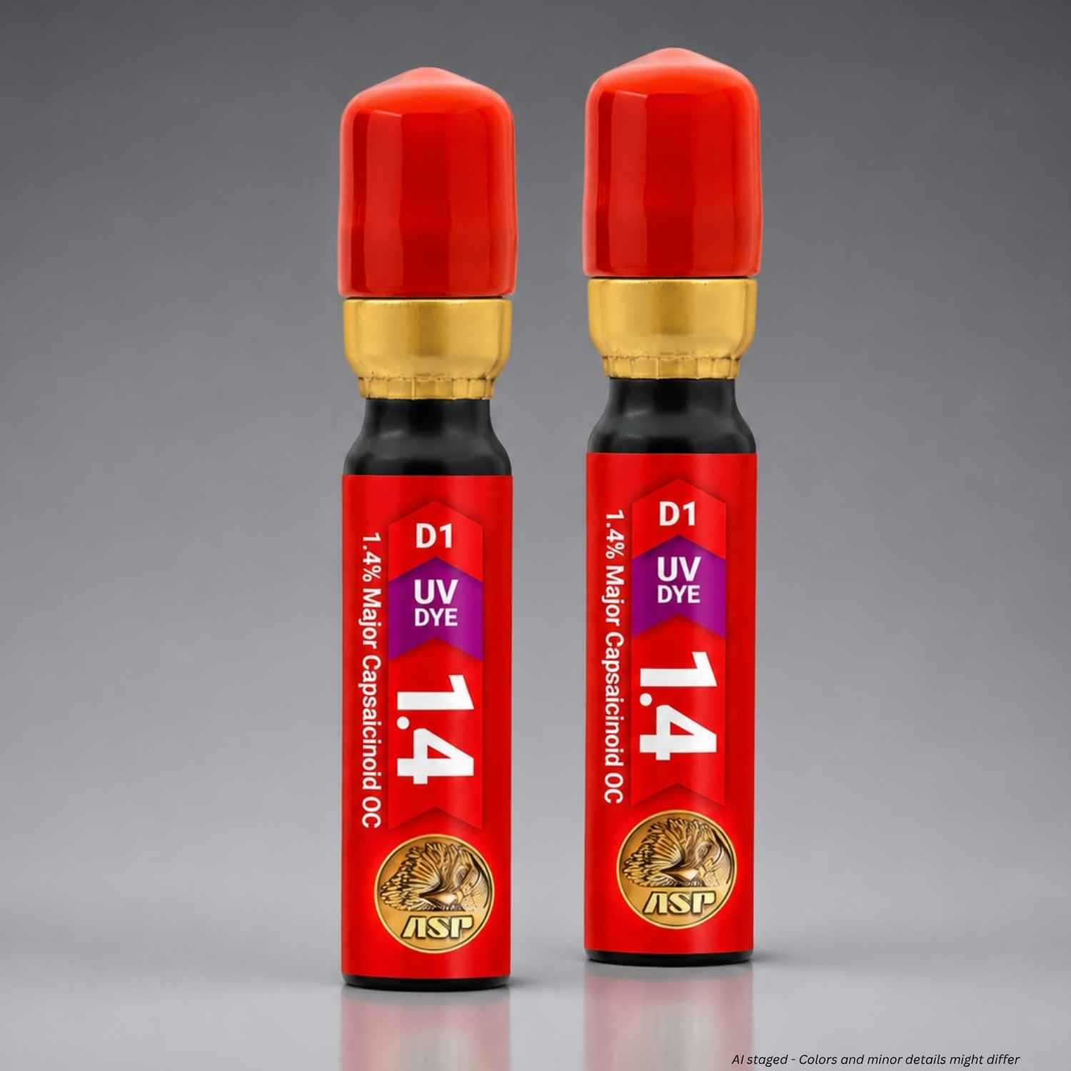 ASP Palm Defender D1 Heat OC Insert 54910 twin pack red caps 1.4% UV dye