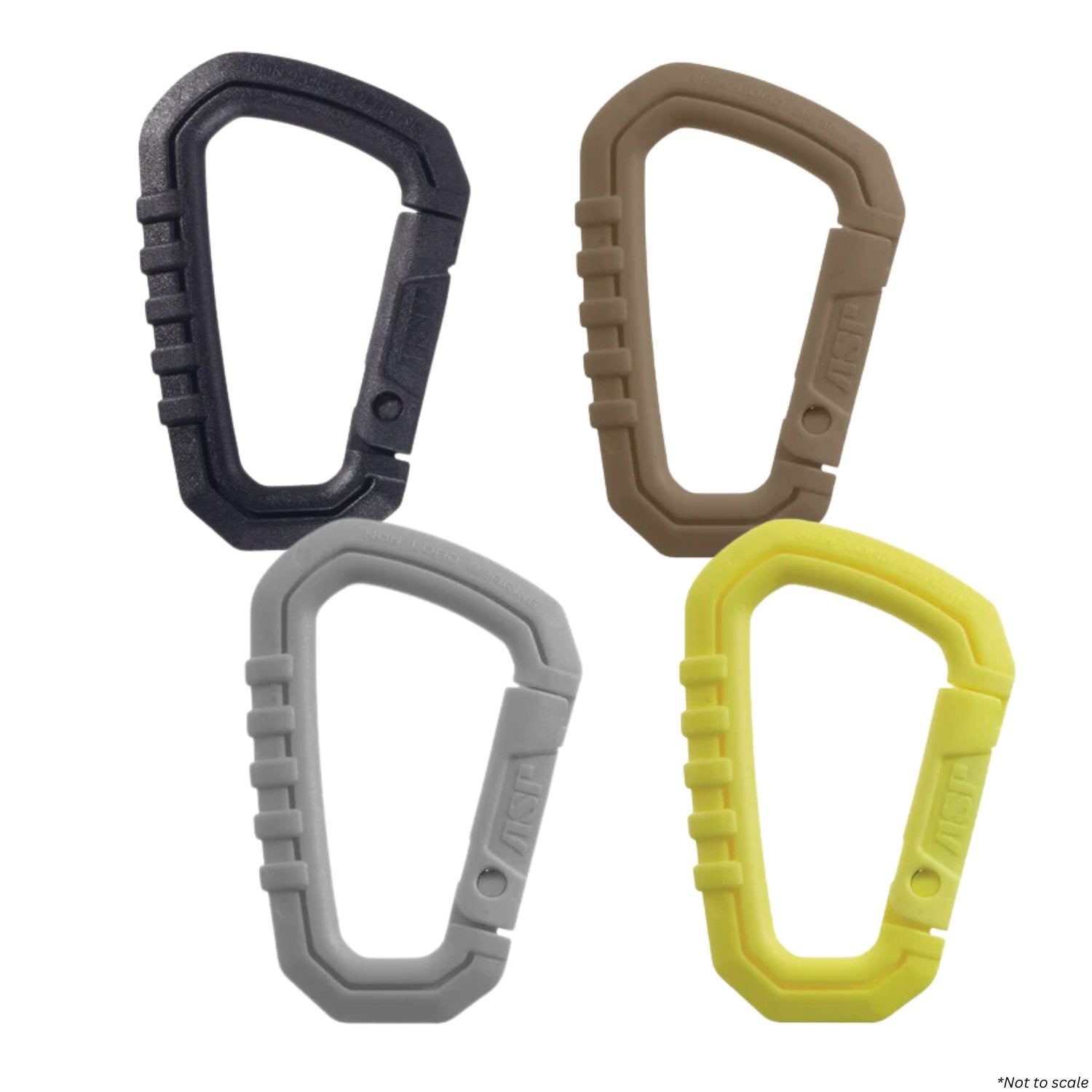 ASP Polymer Carabiner (Neon Yellow, Gray, Coyote, or Black) - WCUniforms
