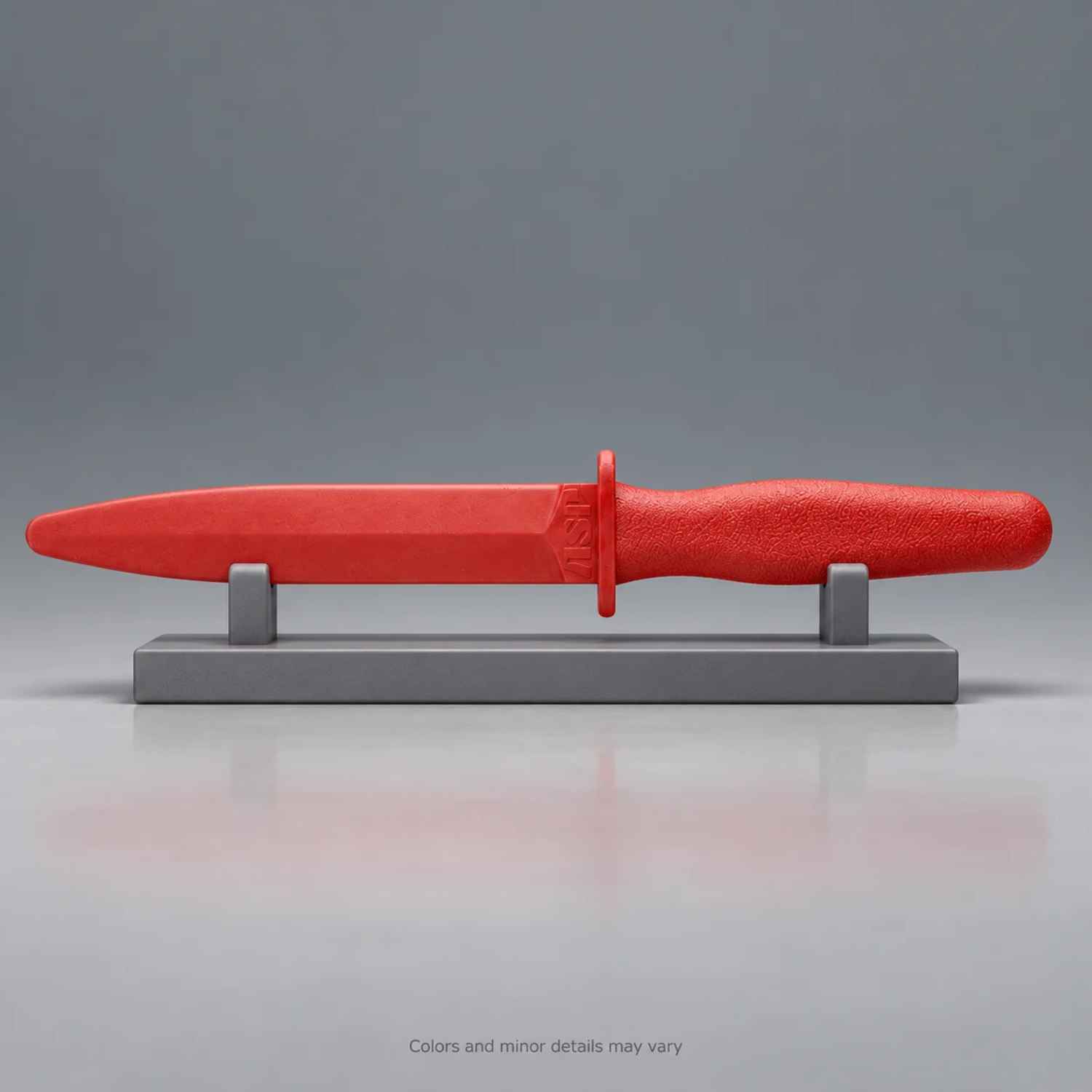 ASP Red Gun Training Knife 57451, 11.5-inch red polymer trainer with rounded edges, front view