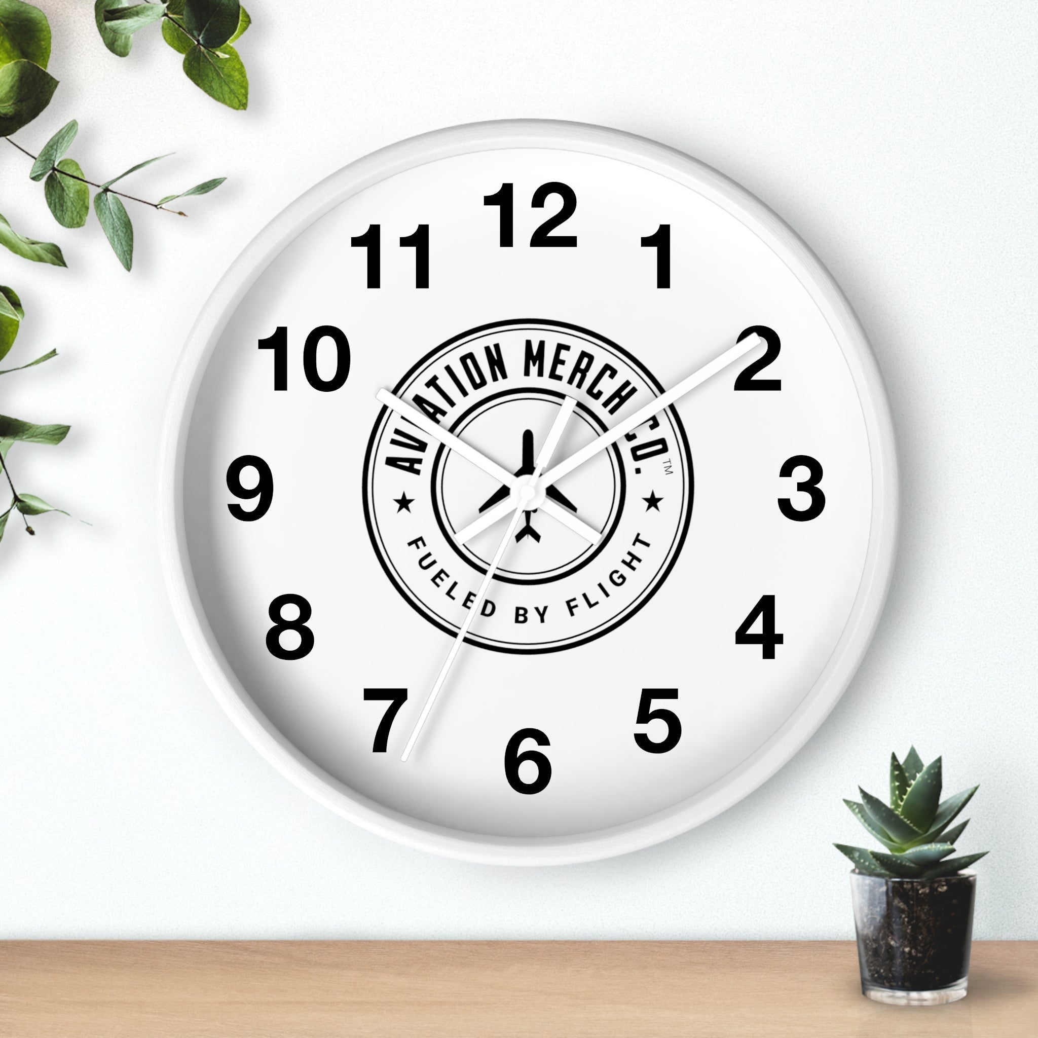 Aviation Merch Co. Logo 10" Wall Clock - Various Colors - Home Decor - WCUniforms