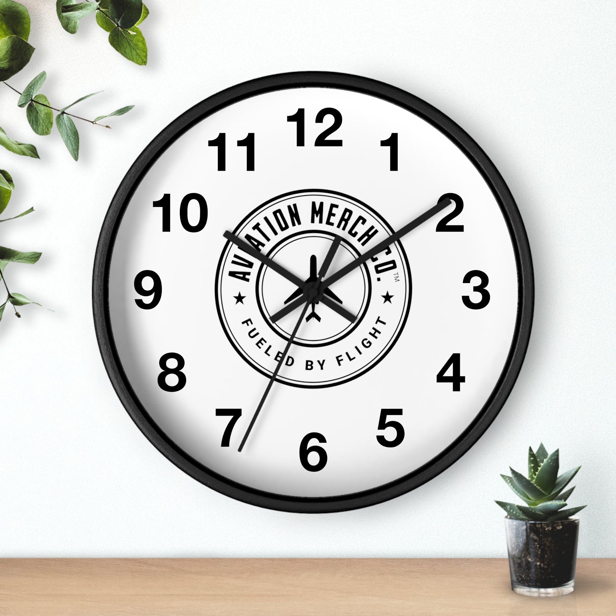 Aviation Merch Co. Logo 10" Wall Clock - Various Colors - Home Decor - WCUniforms
