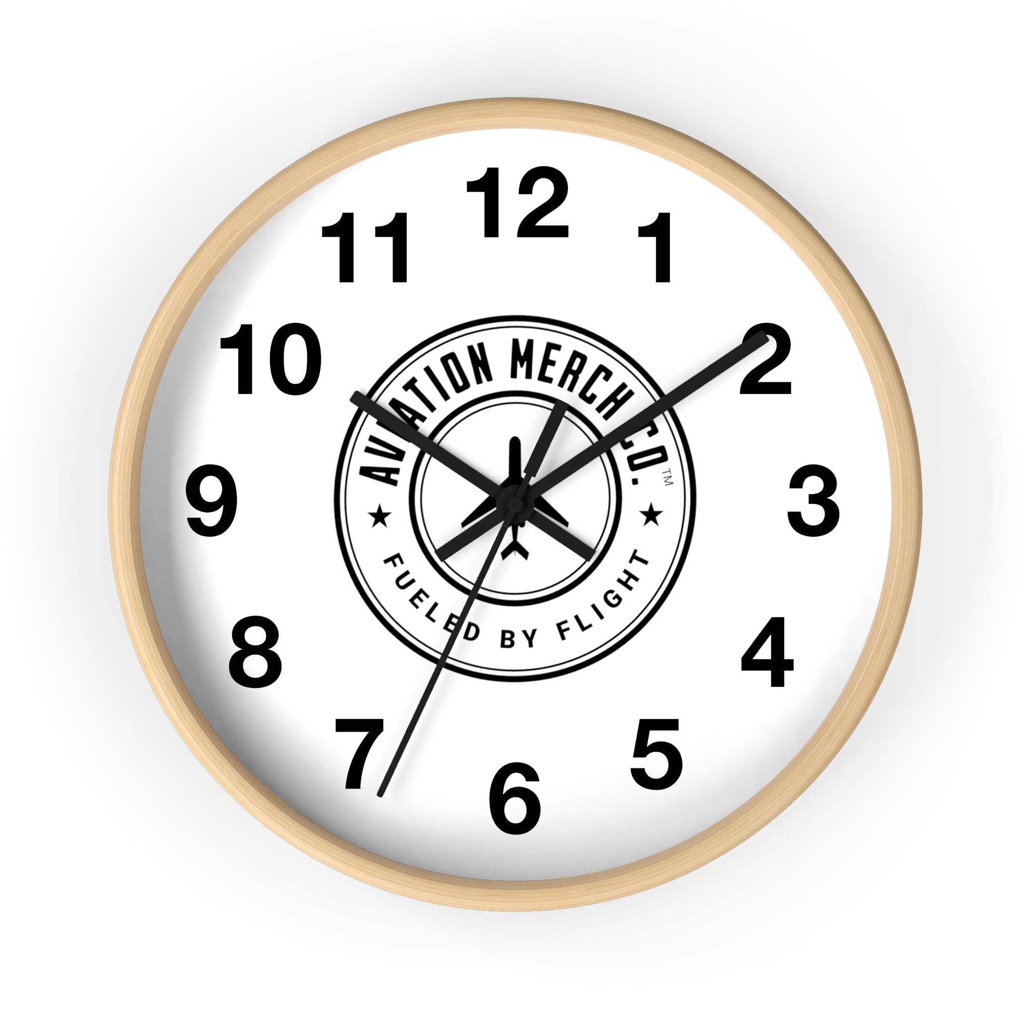 Aviation Merch Co. Logo 10" Wall Clock - Various Colors - Home Decor - WCUniforms