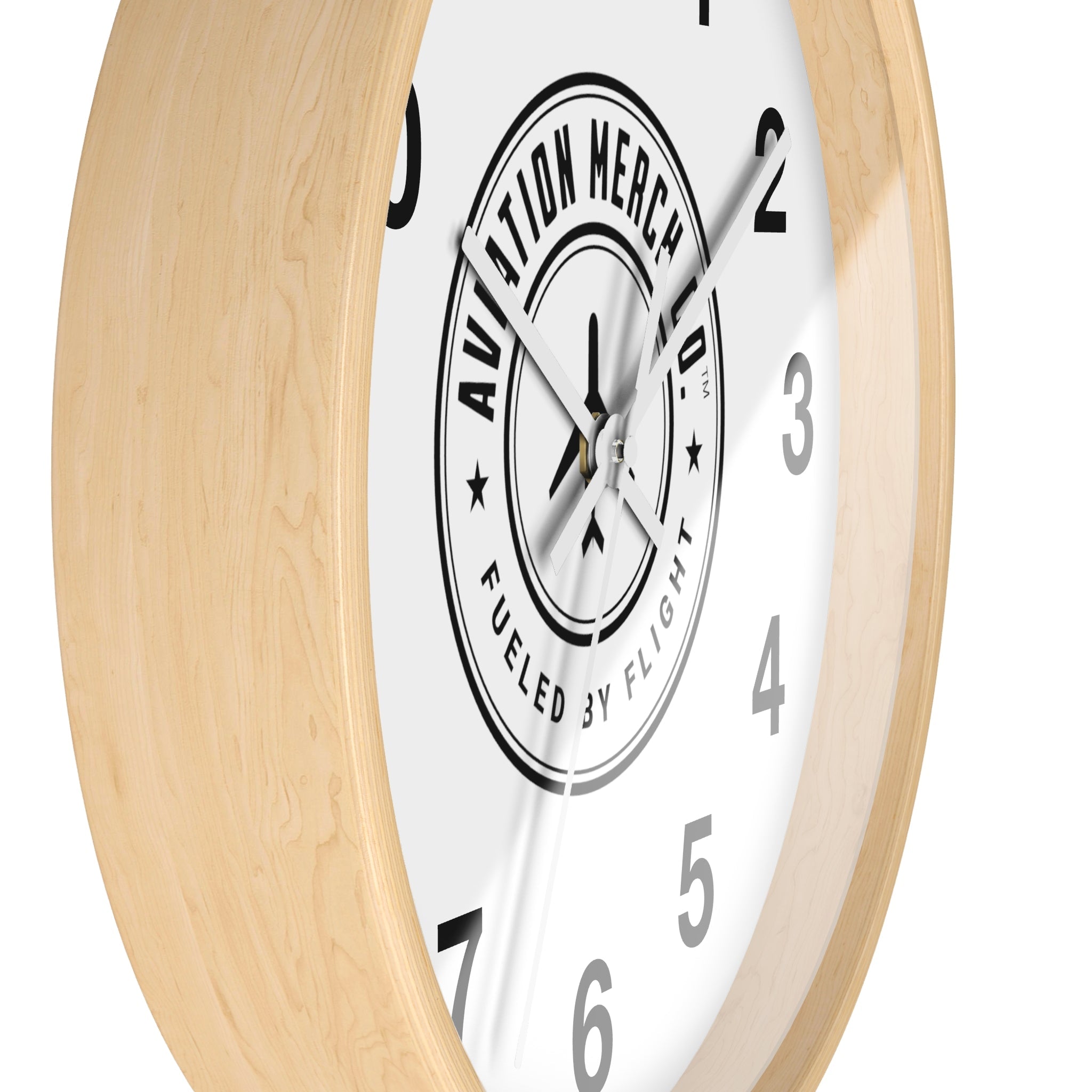 Aviation Merch Co. Logo 10" Wall Clock - Various Colors - Home Decor - WCUniforms
