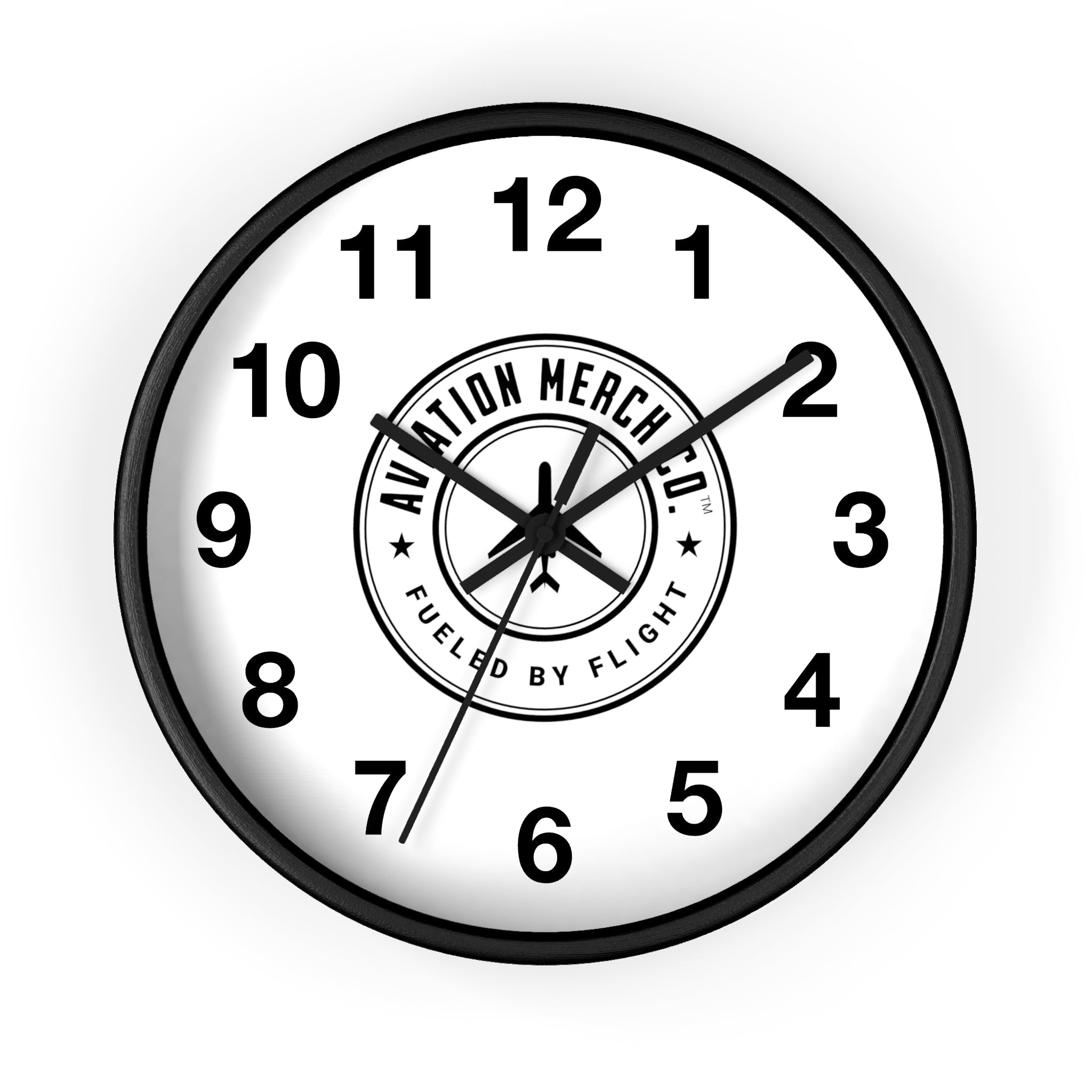 Aviation Merch Co. Logo 10" Wall Clock - Various Colors - Home Decor - WCUniforms