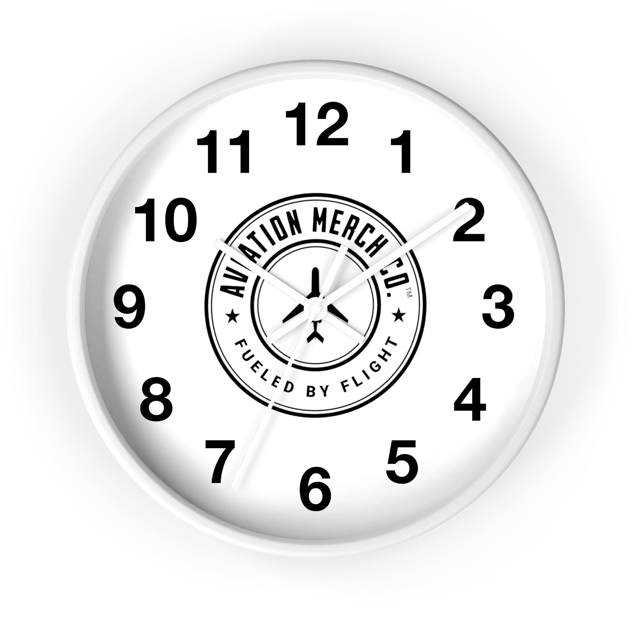Aviation Merch Co. Logo 10" Wall Clock - Various Colors - Home Decor - WCUniforms