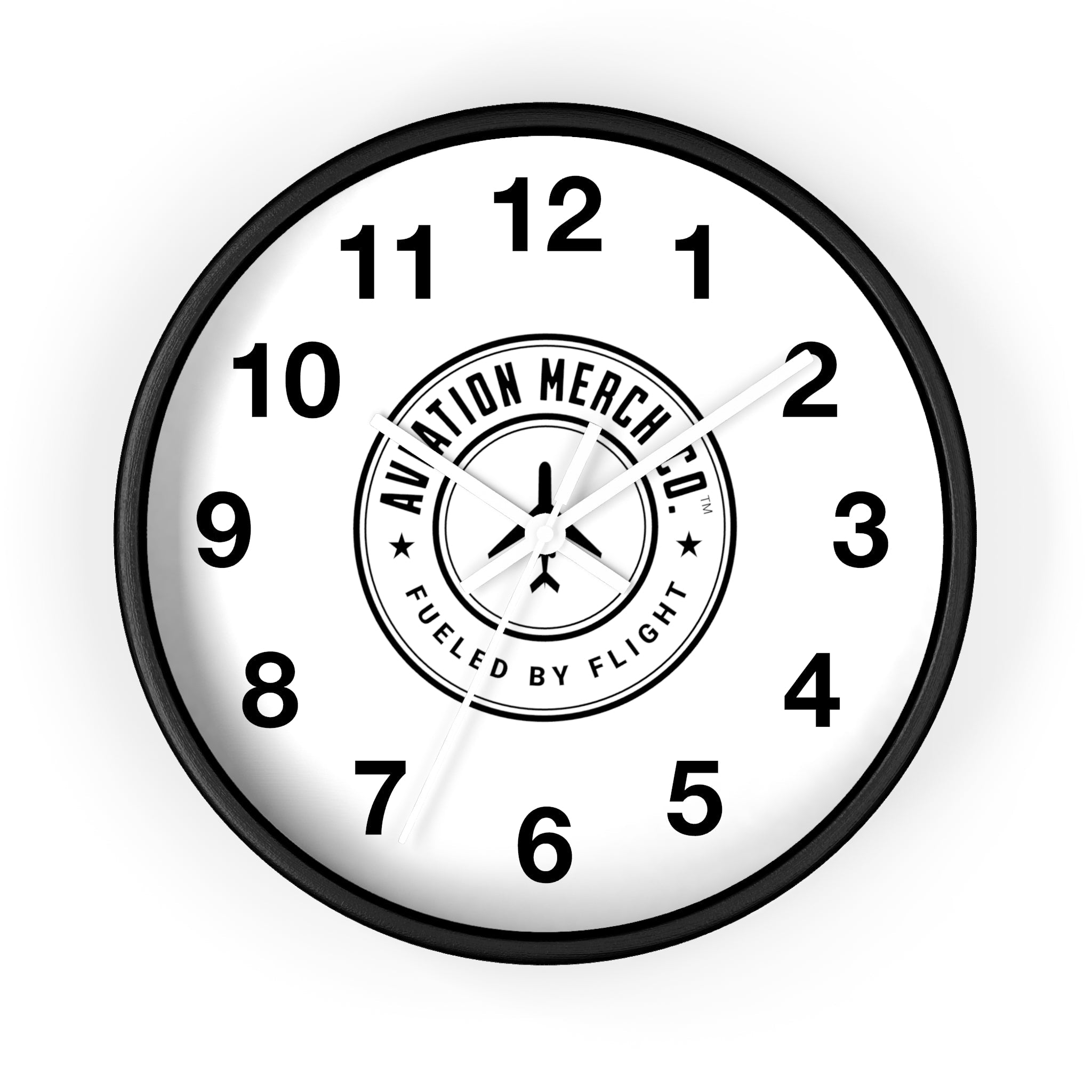 Aviation Merch Co. Logo 10" Wall Clock - Various Colors - Home Decor - WCUniforms