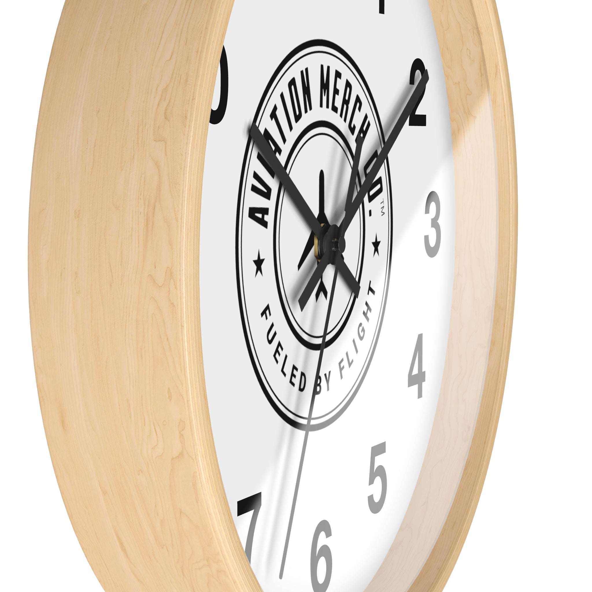 Aviation Merch Co. Logo 10" Wall Clock - Various Colors - Home Decor - WCUniforms