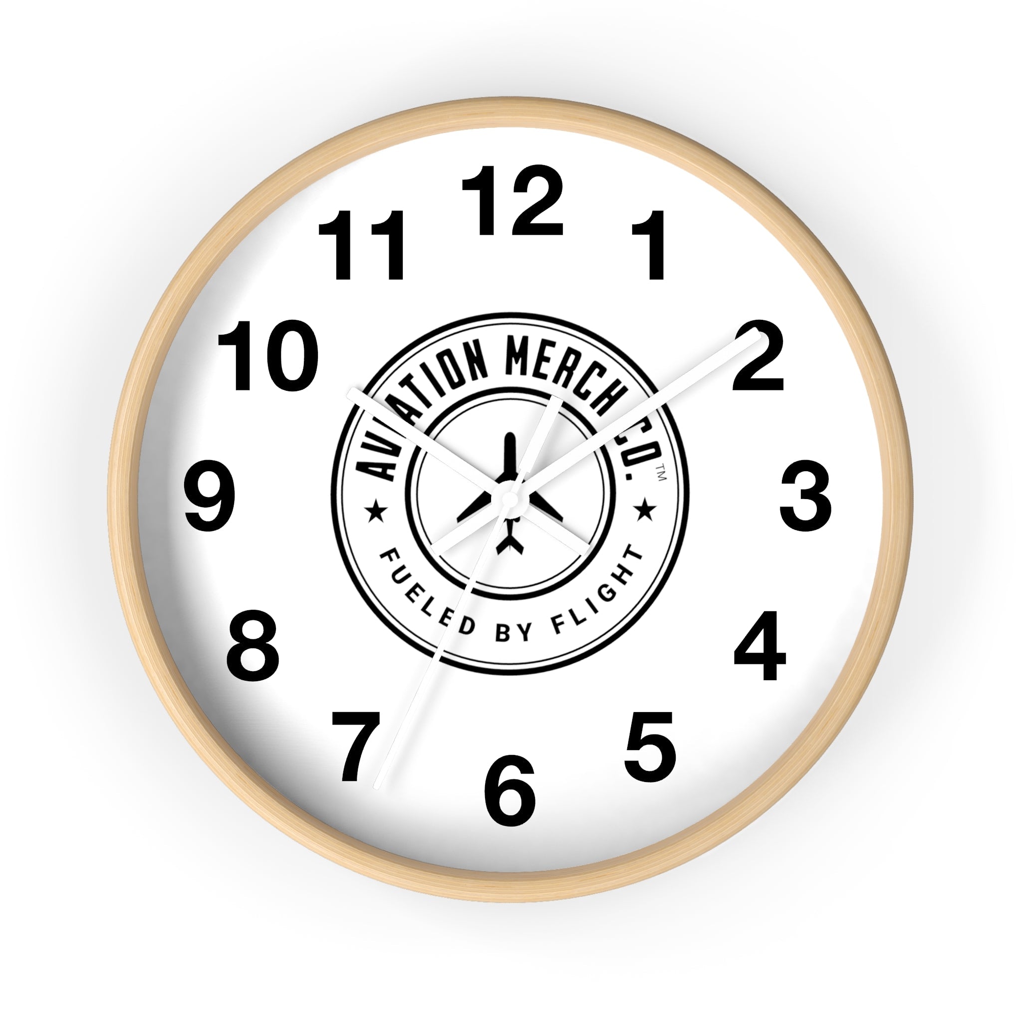 Aviation Merch Co. Logo 10" Wall Clock - Various Colors - Home Decor - WCUniforms