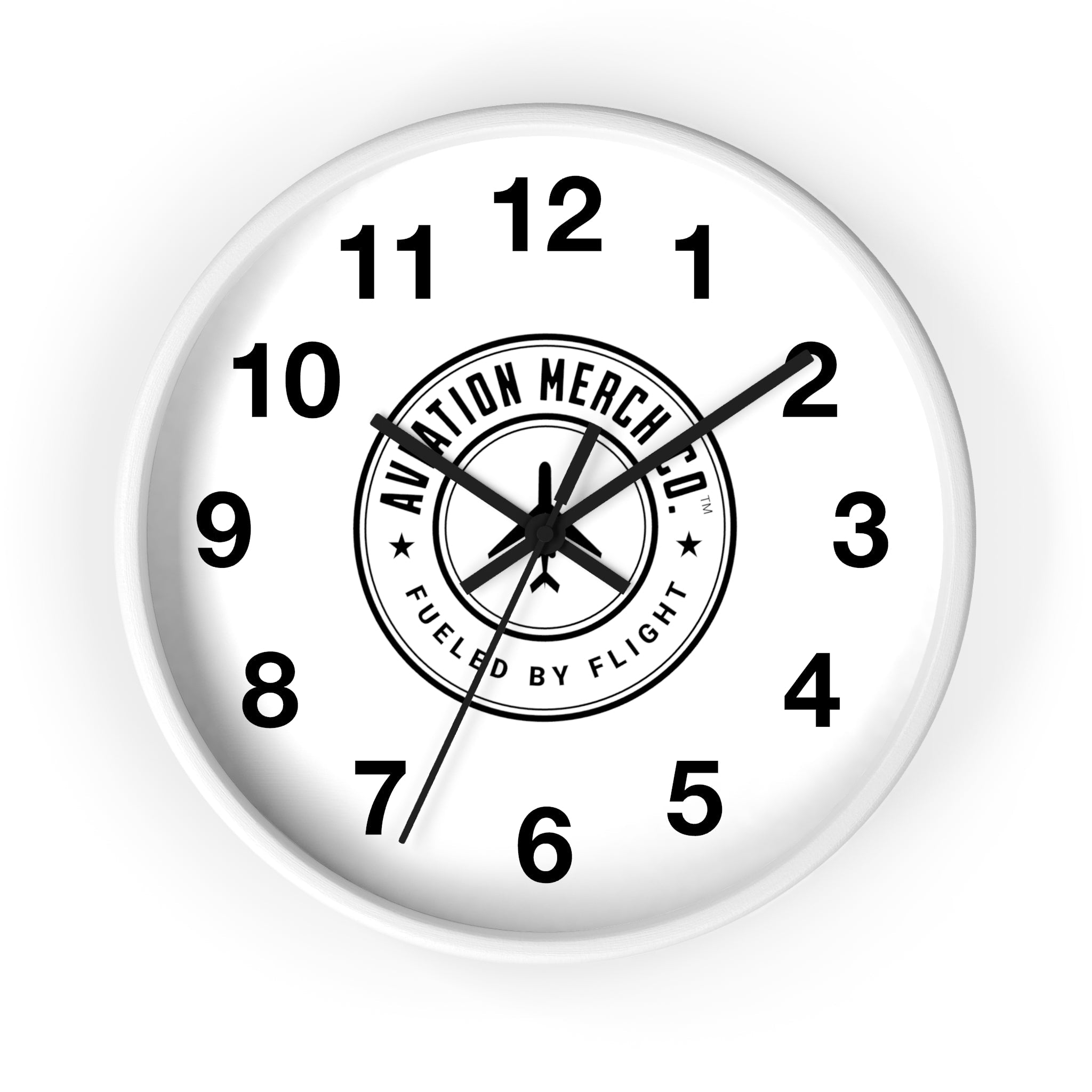 Aviation Merch Co. Logo 10" Wall Clock - Various Colors - Home Decor - WCUniforms