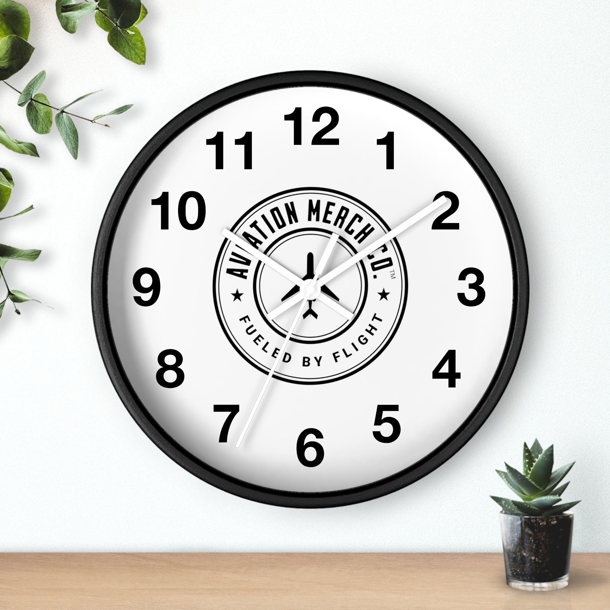 Aviation Merch Co. Logo 10" Wall Clock - Various Colors - Home Decor - WCUniforms