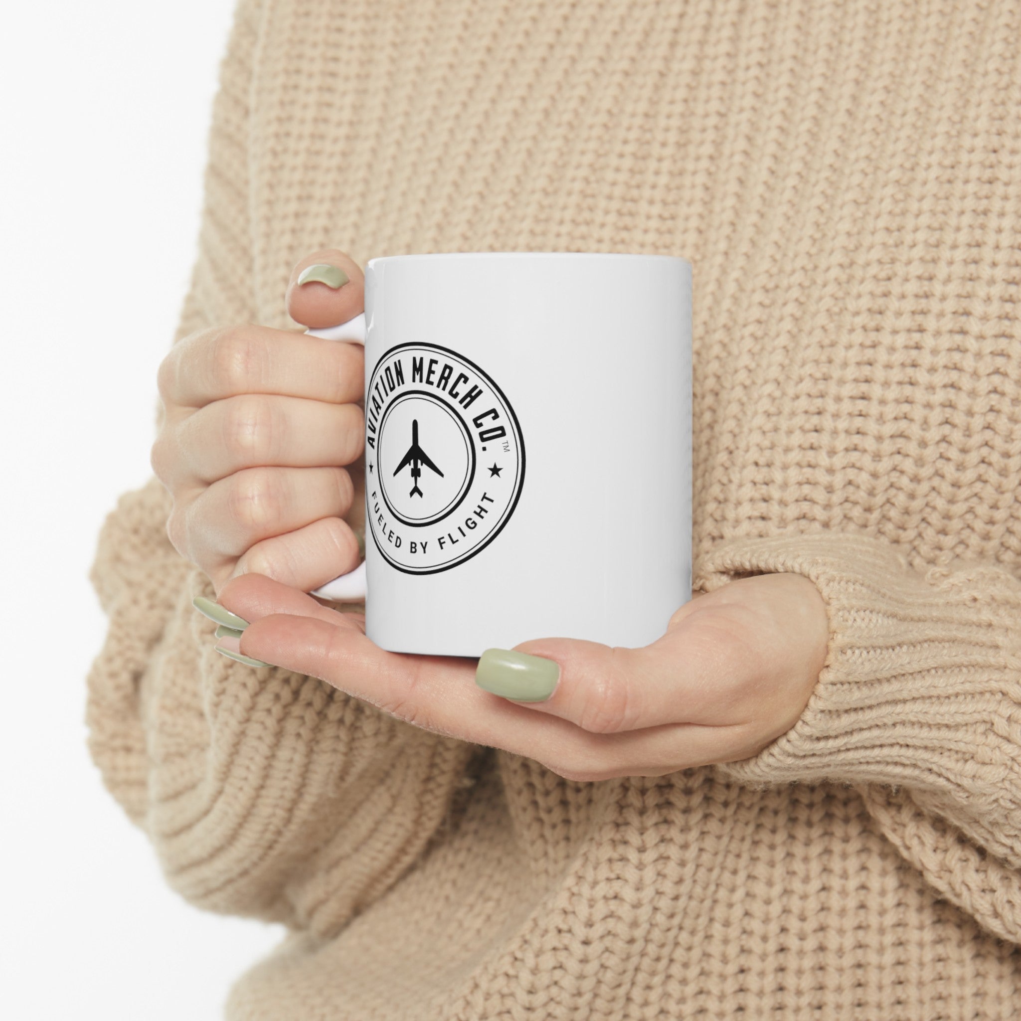 Aviation Merch Co. Logo Ceramic Mug, (11oz, 15oz) - Mug - WCUniforms
