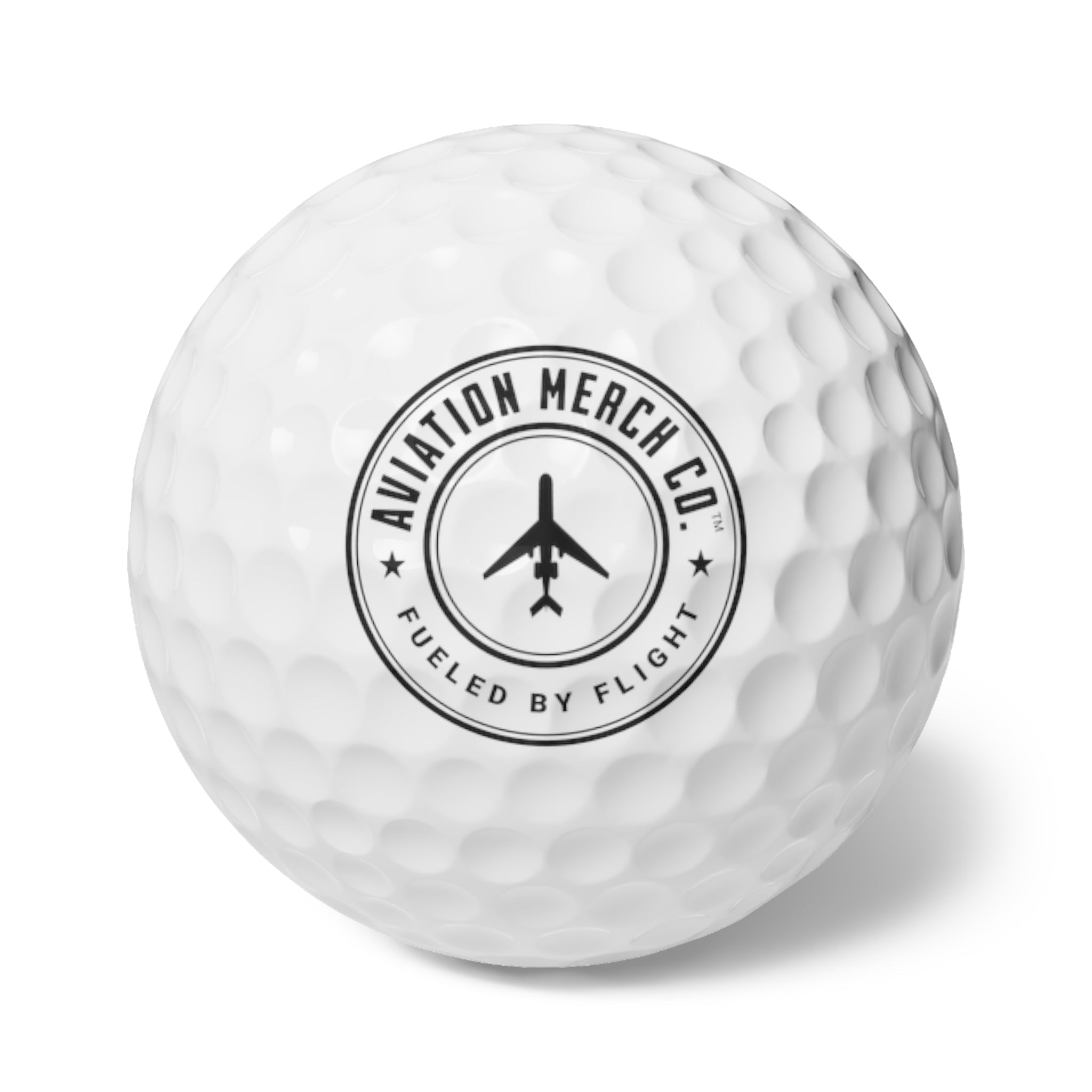 Aviation Merch Co. Logo in Black Golf Balls, 6pcs - Accessories - WCUniforms