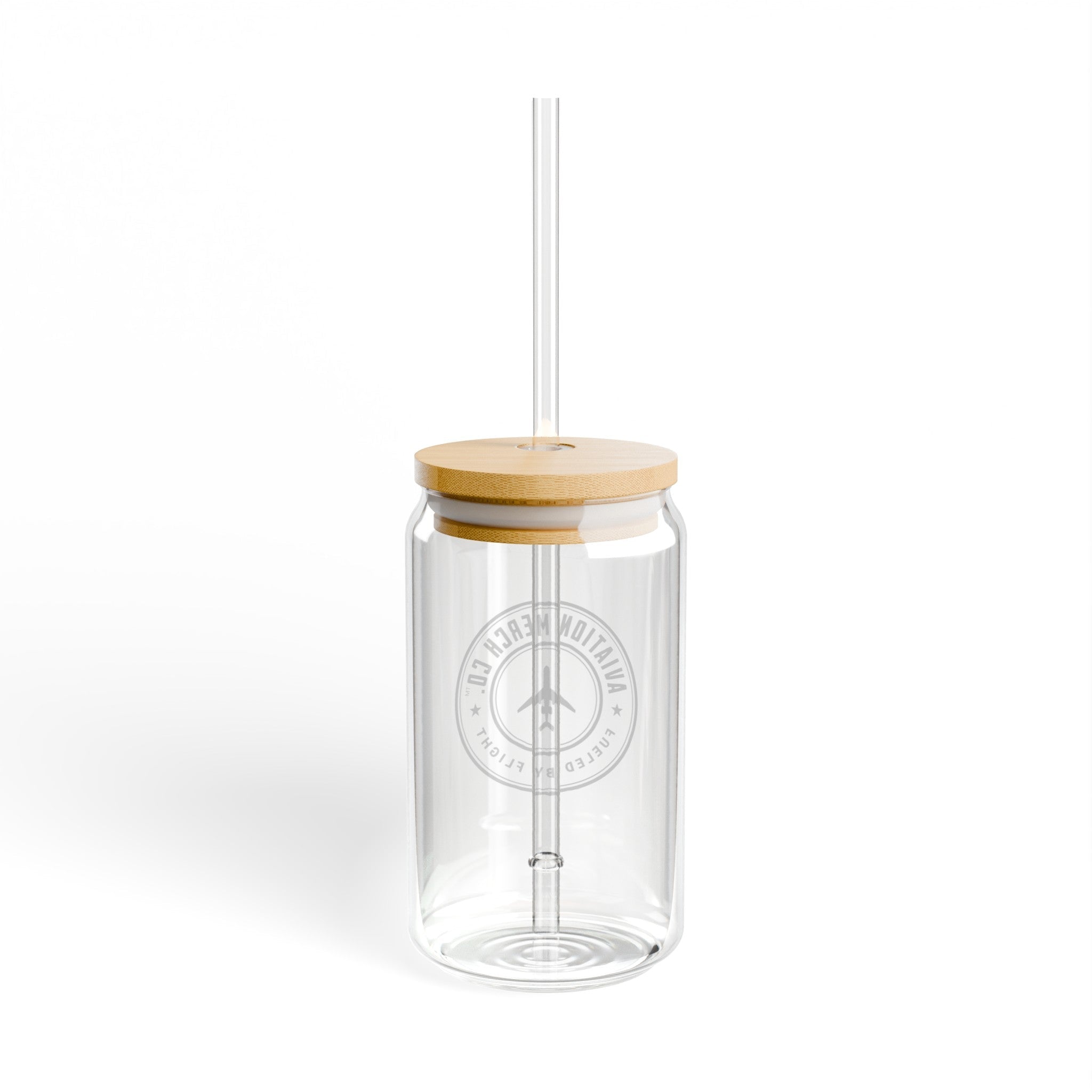 Aviation Merch Co. Logo Sipper Glass 16oz - Mug - WCUniforms