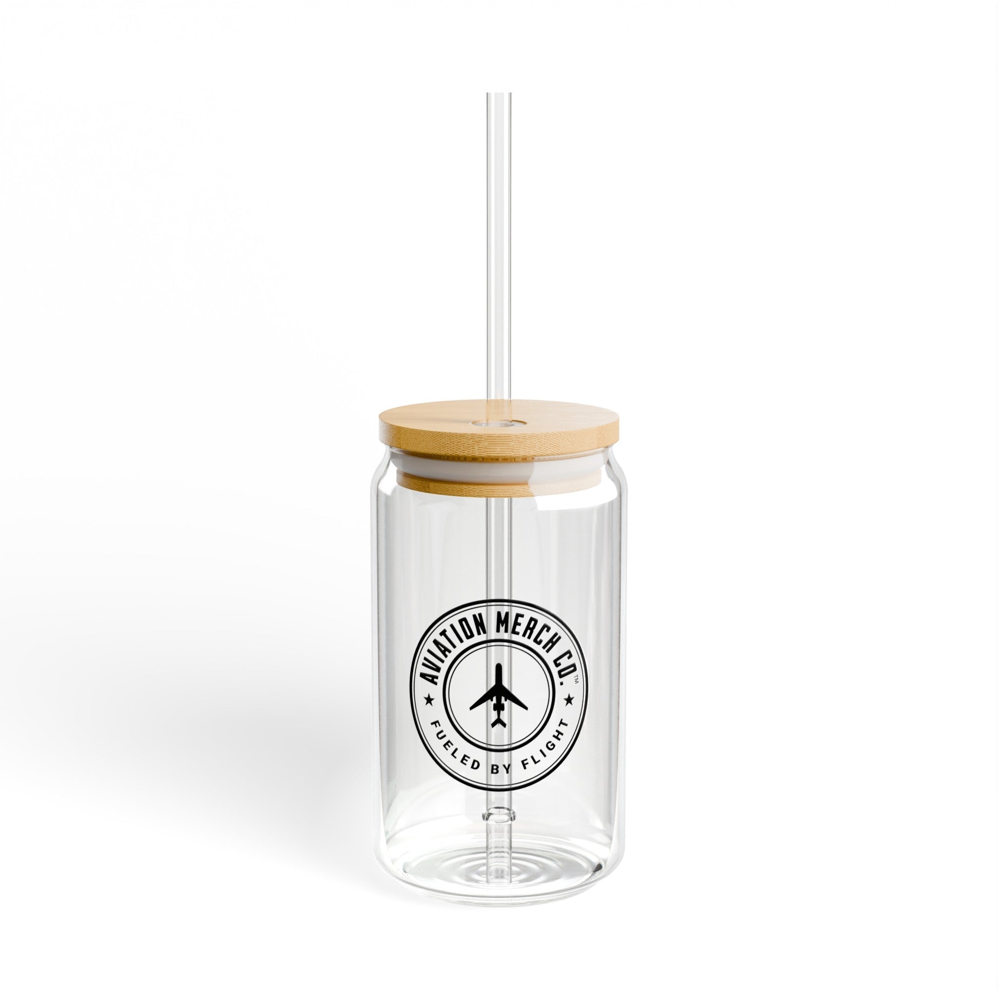 Aviation Merch Co. Logo Sipper Glass 16oz - Mug - WCUniforms