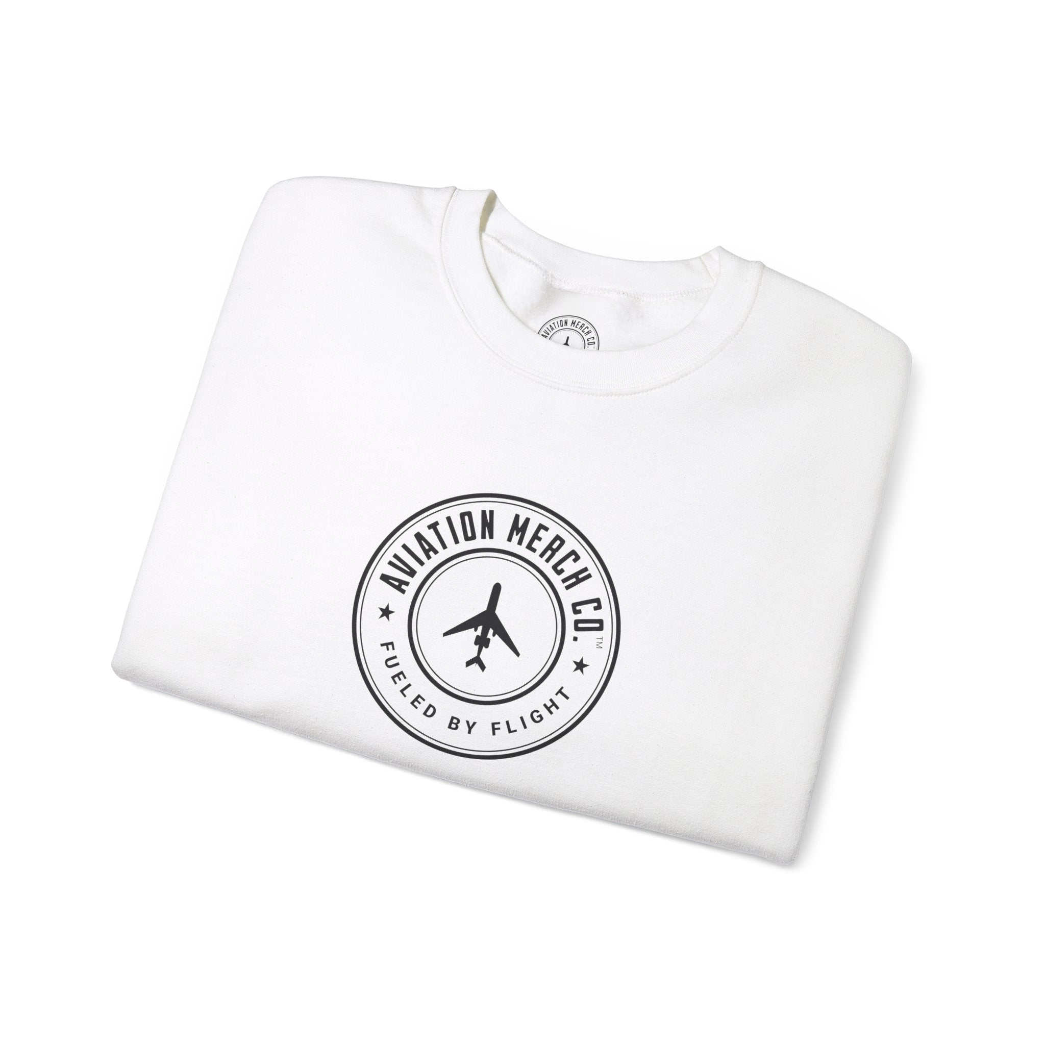 Aviation Merch Co. Logo Unisex Heavy Blend™ Crewneck Sweatshirt - Sweatshirt - WCUniforms