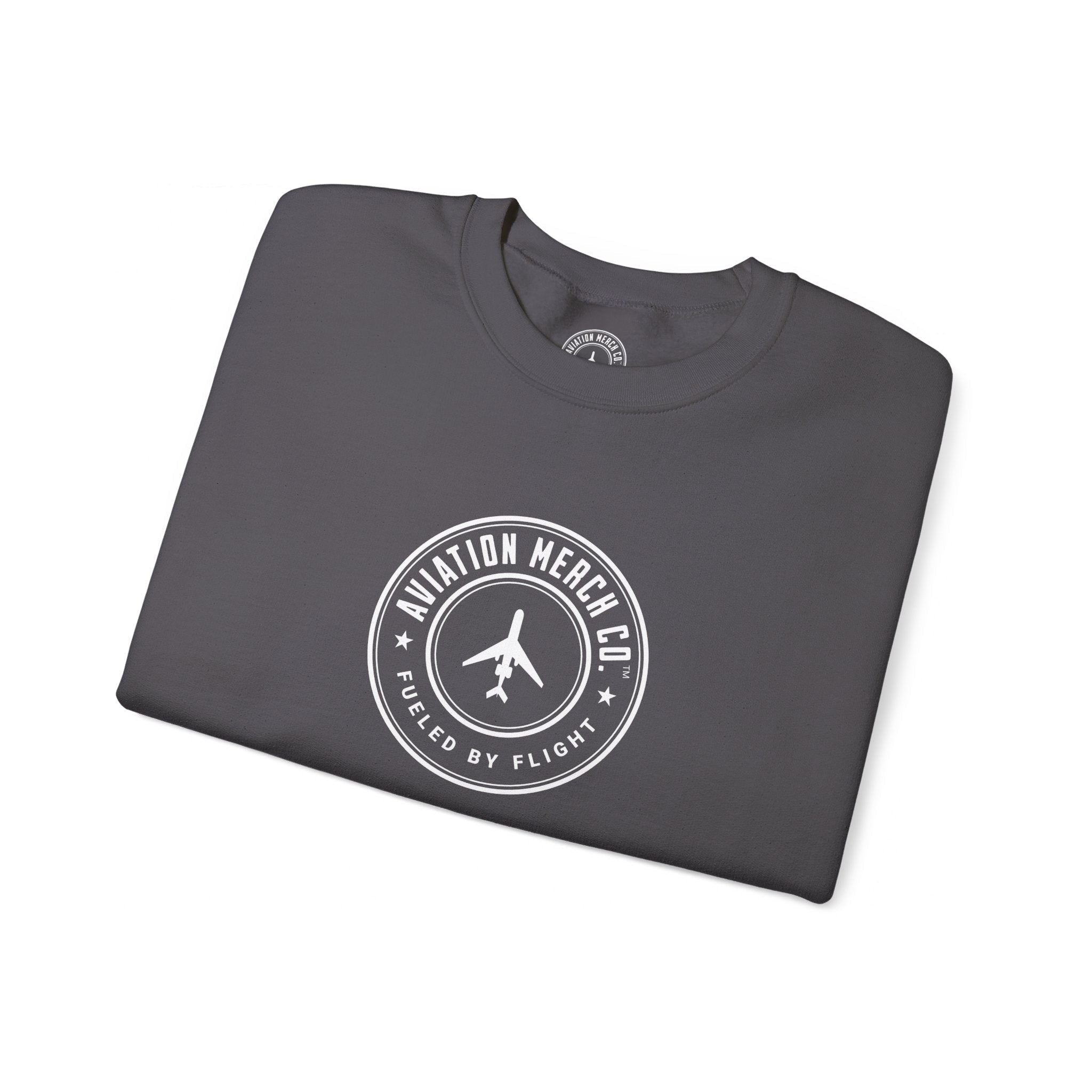Aviation Merch Co. Logo Unisex Heavy Blend™ Crewneck Sweatshirt - Sweatshirt - WCUniforms