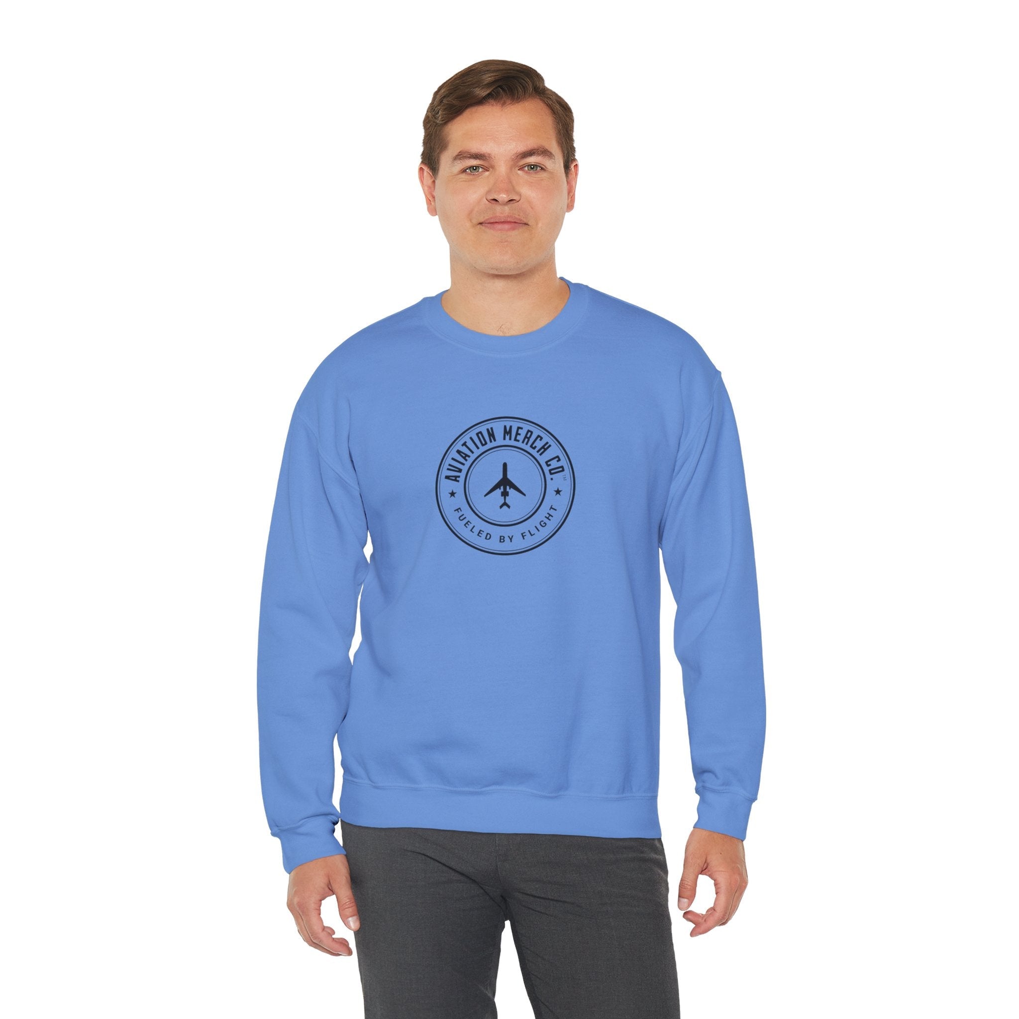 Aviation Merch Co. Logo Unisex Heavy Blend™ Crewneck Sweatshirt - Sweatshirt - WCUniforms