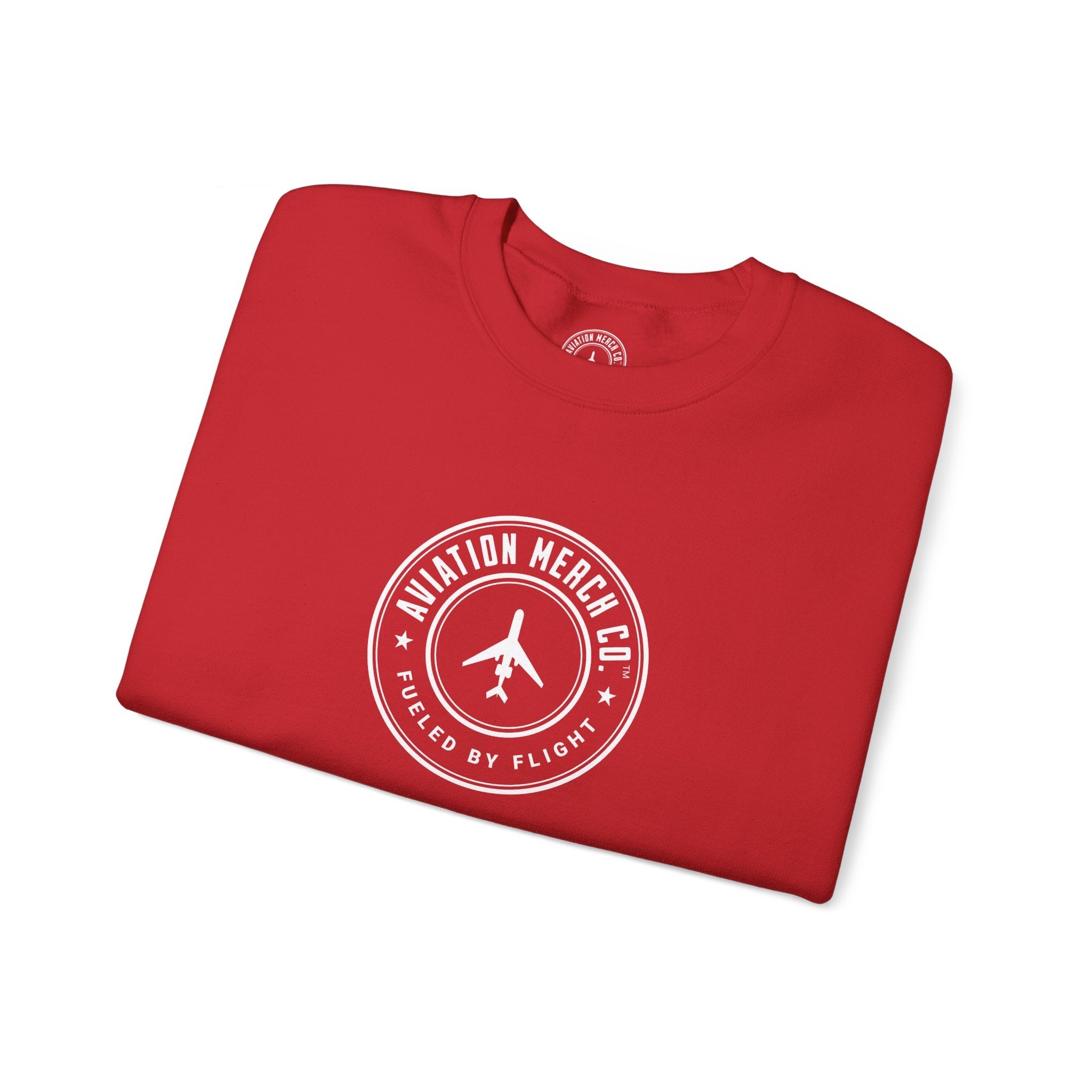 Aviation Merch Co. Logo Unisex Heavy Blend™ Crewneck Sweatshirt - Sweatshirt - WCUniforms