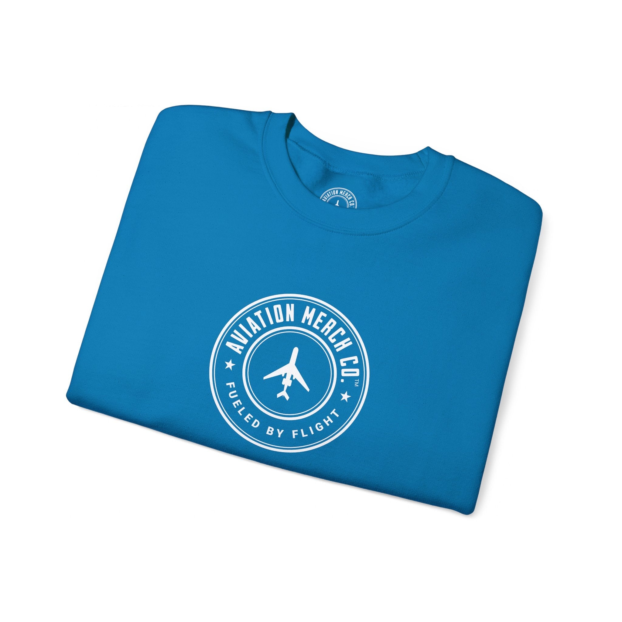 Aviation Merch Co. Logo Unisex Heavy Blend™ Crewneck Sweatshirt - Sweatshirt - WCUniforms